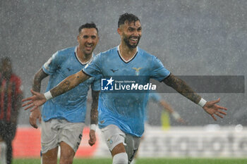 2024-10-03 - Valentin Castellanos of S.S. Lazio celebrates after scoring the gol of 3-1 during the UEFA Europa League 2024/25 League Phase MD2 match between S.S. Lazio and O.G.C. Nice at Olympic Stadium on October 3, 2024 in Rome, Italy. - SS LAZIO VS OGC NICE - UEFA EUROPA LEAGUE - SOCCER