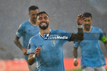 2024-10-03 - Valentin Castellanos of S.S. Lazio celebrates after scoring the gol of 3-1 during the UEFA Europa League 2024/25 League Phase MD2 match between S.S. Lazio and O.G.C. Nice at Olympic Stadium on October 3, 2024 in Rome, Italy. - SS LAZIO VS OGC NICE - UEFA EUROPA LEAGUE - SOCCER