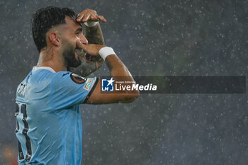 2024-10-03 - Valentin Castellanos of S.S. Lazio celebrates after scoring the gol of 3-1 during the UEFA Europa League 2024/25 League Phase MD2 match between S.S. Lazio and O.G.C. Nice at Olympic Stadium on October 3, 2024 in Rome, Italy. - SS LAZIO VS OGC NICE - UEFA EUROPA LEAGUE - SOCCER