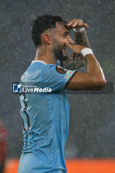 2024-10-03 - Valentin Castellanos of S.S. Lazio celebrates after scoring the gol of 3-1 during the UEFA Europa League 2024/25 League Phase MD2 match between S.S. Lazio and O.G.C. Nice at Olympic Stadium on October 3, 2024 in Rome, Italy. - SS LAZIO VS OGC NICE - UEFA EUROPA LEAGUE - SOCCER