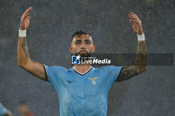 2024-10-03 - Valentin Castellanos of S.S. Lazio celebrates after scoring the gol of 3-1 during the UEFA Europa League 2024/25 League Phase MD2 match between S.S. Lazio and O.G.C. Nice at Olympic Stadium on October 3, 2024 in Rome, Italy. - SS LAZIO VS OGC NICE - UEFA EUROPA LEAGUE - SOCCER