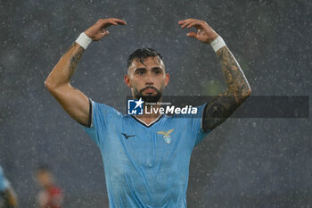 2024-10-03 - Valentin Castellanos of S.S. Lazio celebrates after scoring the gol of 3-1 during the UEFA Europa League 2024/25 League Phase MD2 match between S.S. Lazio and O.G.C. Nice at Olympic Stadium on October 3, 2024 in Rome, Italy. - SS LAZIO VS OGC NICE - UEFA EUROPA LEAGUE - SOCCER