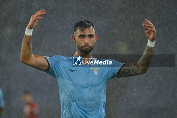 2024-10-03 - Valentin Castellanos of S.S. Lazio celebrates after scoring the gol of 3-1 during the UEFA Europa League 2024/25 League Phase MD2 match between S.S. Lazio and O.G.C. Nice at Olympic Stadium on October 3, 2024 in Rome, Italy. - SS LAZIO VS OGC NICE - UEFA EUROPA LEAGUE - SOCCER