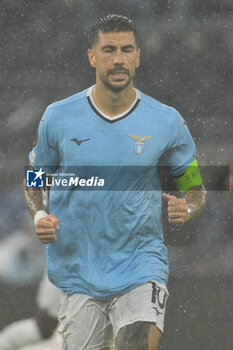 2024-10-03 - Mattia Zaccagni of S.S. Lazio celebrates after scoring the gol of of 4-1 during the UEFA Europa League 2024/25 League Phase MD2 match between S.S. Lazio and O.G.C. Nice at Olympic Stadium on October 3, 2024 in Rome, Italy. - SS LAZIO VS OGC NICE - UEFA EUROPA LEAGUE - SOCCER