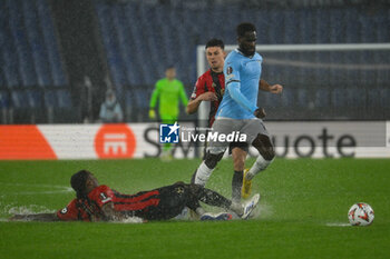 2024-10-03 - Pablo Rosario of O.G.C. Nice and Boulaye Dia of S.S. Lazio in action during the UEFA Europa League 2024/25 League Phase MD2 match between S.S. Lazio and O.G.C. Nice at Olympic Stadium on October 3, 2024 in Rome, Italy. - SS LAZIO VS OGC NICE - UEFA EUROPA LEAGUE - SOCCER