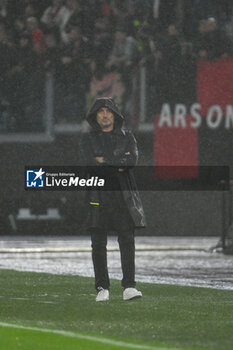 2024-10-03 - Franck Haise coach of of O.G.C. Nice during the UEFA Europa League 2024/25 League Phase MD2 match between S.S. Lazio and O.G.C. Nice at Olympic Stadium on October 3, 2024 in Rome, Italy. - SS LAZIO VS OGC NICE - UEFA EUROPA LEAGUE - SOCCER