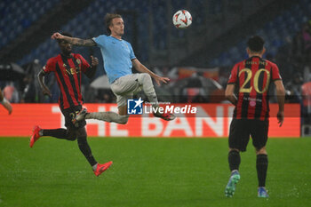 2024-10-03 - Mohamed-Ali Cho of O.G.C. Nice and Nicolo Rovella of S.S. Lazio in action during the UEFA Europa League 2024/25 League Phase MD2 match between S.S. Lazio and O.G.C. Nice at Olympic Stadium on October 3, 2024 in Rome, Italy. - SS LAZIO VS OGC NICE - UEFA EUROPA LEAGUE - SOCCER