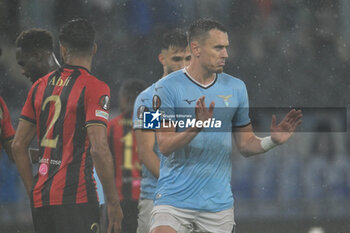 2024-10-03 - Patric of S.S. Lazio during the UEFA Europa League 2024/25 League Phase MD2 match between S.S. Lazio and O.G.C. Nice at Olympic Stadium on October 3, 2024 in Rome, Italy. - SS LAZIO VS OGC NICE - UEFA EUROPA LEAGUE - SOCCER