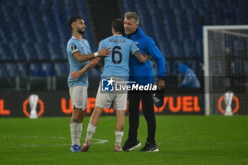 2024-10-03 - Valentin Castellanos, Nicolo Rovella and Marco Baroni coach of S.S. Lazio in action during the UEFA Europa League 2024/25 League Phase MD2 match between S.S. Lazio and O.G.C. Nice at Olympic Stadium on October 3, 2024 in Rome, Italy. - SS LAZIO VS OGC NICE - UEFA EUROPA LEAGUE - SOCCER