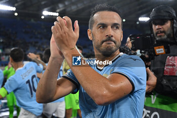 2024-10-03 - Pedro of S.S. Lazio during the UEFA Europa League 2024/25 League Phase MD2 match between S.S. Lazio and O.G.C. Nice at Olympic Stadium on October 3, 2024 in Rome, Italy. - SS LAZIO VS OGC NICE - UEFA EUROPA LEAGUE - SOCCER