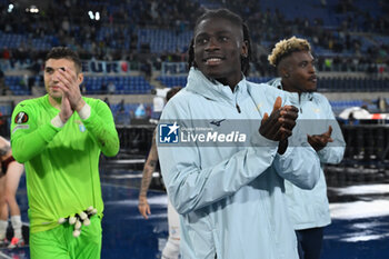 2024-10-03 - Loum Tchaouna of S.S. Lazio during the UEFA Europa League 2024/25 League Phase MD2 match between S.S. Lazio and O.G.C. Nice at Olympic Stadium on October 3, 2024 in Rome, Italy. - SS LAZIO VS OGC NICE - UEFA EUROPA LEAGUE - SOCCER