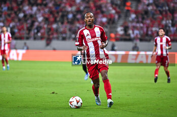 2024-10-03 - 10 Gelson Martins of Olympiacos FC is playing during the Europa League, Matchday 2 match between Olympiacos FC and SC Braga at Georgios Karaiskakis Stadium on October 3, 2024, in Piraeus, Greece. - OLYMPIACOS FC VS SC BRAGA - UEFA EUROPA LEAGUE - SOCCER