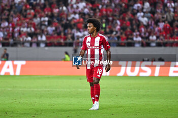 2024-10-03 - 18 Willian of Olympiacos FC is playing during the Europa League, Matchday 2 match between Olympiacos FC and SC Braga at Georgios Karaiskakis Stadium on October 3, 2024, in Piraeus, Greece. - OLYMPIACOS FC VS SC BRAGA - UEFA EUROPA LEAGUE - SOCCER