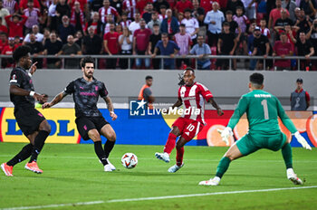 2024-10-03 - 10 Gelson Martins of Olympiacos FC is playing during the Europa League, Matchday 2 match between Olympiacos FC and SC Braga at Georgios Karaiskakis Stadium on October 3, 2024, in Piraeus, Greece. - OLYMPIACOS FC VS SC BRAGA - UEFA EUROPA LEAGUE - SOCCER