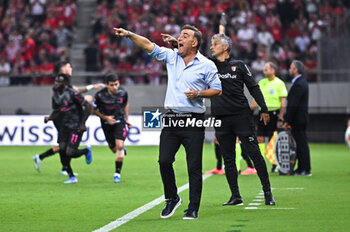 2024-10-03 - Head Coach Carlos Carvalhal of SC Braga during the Europa League, Matchday 2 match between Olympiacos FC and SC Braga at Georgios Karaiskakis Stadium on October 3, 2024, in Piraeus, Greece. - OLYMPIACOS FC VS SC BRAGA - UEFA EUROPA LEAGUE - SOCCER