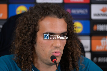 2024-10-02 - Lazio’s Matteo Guendouzi attends during the UEFA Europa League 2024/25 League Phase MD2  press conference at Formello Training Center on October 02, 2024 in Rome, Italy.  Sport - Soccer  - LAZIO CALCIO - PRESS CONFERENCE - UEFA EUROPA LEAGUE - SOCCER