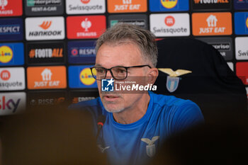 2024-10-02 - SS Lazio head coach Marco Baroni attends during the UEFA Europa League 2024/25 League Phase MD2  press conference at Formello Training Center on October 02, 2024 in Rome, Italy.  Sport - Soccer  - LAZIO CALCIO - PRESS CONFERENCE - UEFA EUROPA LEAGUE - SOCCER