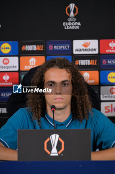 2024-10-02 - Lazio’s Matteo Guendouzi attends during the UEFA Europa League 2024/25 League Phase MD2  press conference at Formello Training Center on October 02, 2024 in Rome, Italy.  Sport - Soccer  - LAZIO CALCIO - PRESS CONFERENCE - UEFA EUROPA LEAGUE - SOCCER