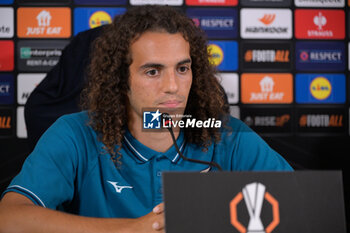 2024-10-02 - Lazio’s Matteo Guendouzi attends during the UEFA Europa League 2024/25 League Phase MD2  press conference at Formello Training Center on October 02, 2024 in Rome, Italy.  Sport - Soccer  - LAZIO CALCIO - PRESS CONFERENCE - UEFA EUROPA LEAGUE - SOCCER