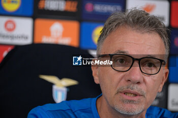 2024-10-02 - SS Lazio head coach Marco Baroni attends during the UEFA Europa League 2024/25 League Phase MD2  press conference at Formello Training Center on October 02, 2024 in Rome, Italy.  Sport - Soccer  - LAZIO CALCIO - PRESS CONFERENCE - UEFA EUROPA LEAGUE - SOCCER