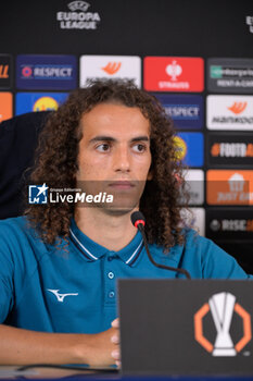 2024-10-02 - Lazio’s Matteo Guendouzi attends during the UEFA Europa League 2024/25 League Phase MD2  press conference at Formello Training Center on October 02, 2024 in Rome, Italy.  Sport - Soccer  - LAZIO CALCIO - PRESS CONFERENCE - UEFA EUROPA LEAGUE - SOCCER