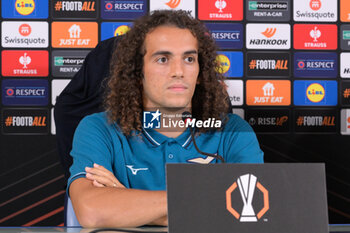 2024-10-02 - Lazio’s Matteo Guendouzi attends during the UEFA Europa League 2024/25 League Phase MD2  press conference at Formello Training Center on October 02, 2024 in Rome, Italy.  Sport - Soccer  - LAZIO CALCIO - PRESS CONFERENCE - UEFA EUROPA LEAGUE - SOCCER