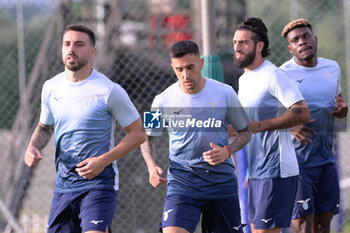 2024-10-02 - Lazio’s Mario Gila and Lazio’s Matias Vecino during the UEFA Europa League 2024/25 League Phase MD2 training session at the Formello sport centre on October 02, 2024 in Rome, Italy.  Sport - Soccer  - LAZIO CALCIO - PRESS CONFERENCE - UEFA EUROPA LEAGUE - SOCCER