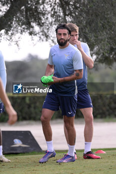 2024-10-02 - Lazio’s Samuel Gigot during the UEFA Europa League 2024/25 League Phase MD2 training session at the Formello sport centre on October 02, 2024 in Rome, Italy.  Sport - Soccer  - LAZIO CALCIO - PRESS CONFERENCE - UEFA EUROPA LEAGUE - SOCCER