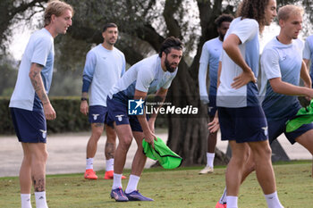 2024-10-02 - Lazio’s Samuel Gigot during the UEFA Europa League 2024/25 League Phase MD2 training session at the Formello sport centre on October 02, 2024 in Rome, Italy.  Sport - Soccer  - LAZIO CALCIO - PRESS CONFERENCE - UEFA EUROPA LEAGUE - SOCCER