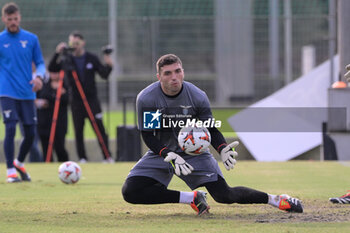 2024-10-02 - Lazio’s goalkeeper Christos Mandas during the UEFA Europa League 2024/25 League Phase MD2 training session at the Formello sport centre on October 02, 2024 in Rome, Italy.  Sport - Soccer  - LAZIO CALCIO - PRESS CONFERENCE - UEFA EUROPA LEAGUE - SOCCER