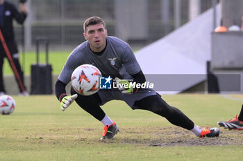 2024-10-02 - Lazio’s goalkeeper Christos Mandas during the UEFA Europa League 2024/25 League Phase MD2 training session at the Formello sport centre on October 02, 2024 in Rome, Italy.  Sport - Soccer  - LAZIO CALCIO - PRESS CONFERENCE - UEFA EUROPA LEAGUE - SOCCER