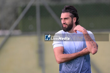 2024-10-02 - Lazio’s Samuel Gigot during the UEFA Europa League 2024/25 League Phase MD2 training session at the Formello sport centre on October 02, 2024 in Rome, Italy.  Sport - Soccer  - LAZIO CALCIO - PRESS CONFERENCE - UEFA EUROPA LEAGUE - SOCCER