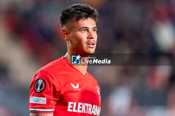 2024-10-03 - Mees Hilgers of FC Twente during the UEFA Europa League, League Phase, Matchday 2 football match between FC Twente and Fenerbahce SK on October 3, 2024 at Grolsch veste in Enschede, Netherlands - FOOTBALL - EUROPA LEAGUE - TWENTE V FENERBAHCE - UEFA EUROPA LEAGUE - SOCCER