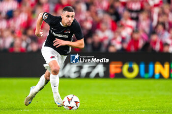 2024-10-03 - Kristijan Belic of AZ Alkmaar during the UEFA Europa League, League Phase, Matchday 2 football match between Athletic Club and AZ Alkmaar on October 3, 2024 at Estadio de San Mamés in Bilbao, Spain - FOOTBALL - EUROPA LEAGUE - ATHLETIC CLUB V AZ ALKMAAR - UEFA EUROPA LEAGUE - SOCCER