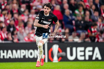 2024-10-03 - Troy Parrott of AZ Alkmaar during the UEFA Europa League, League Phase, Matchday 2 football match between Athletic Club and AZ Alkmaar on October 3, 2024 at Estadio de San Mamés in Bilbao, Spain - FOOTBALL - EUROPA LEAGUE - ATHLETIC CLUB V AZ ALKMAAR - UEFA EUROPA LEAGUE - SOCCER