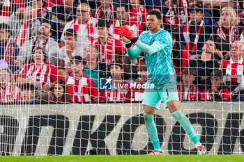 2024-10-03 - Goalkeeper Rome Jayden Owusu-Oduro of AZ Alkmaar during the UEFA Europa League, League Phase, Matchday 2 football match between Athletic Club and AZ Alkmaar on October 3, 2024 at Estadio de San Mamés in Bilbao, Spain - FOOTBALL - EUROPA LEAGUE - ATHLETIC CLUB V AZ ALKMAAR - UEFA EUROPA LEAGUE - SOCCER