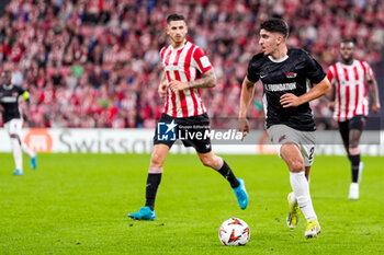 2024-10-03 - Mayckel Lahdo of AZ Alkmaar during the UEFA Europa League, League Phase, Matchday 2 football match between Athletic Club and AZ Alkmaar on October 3, 2024 at Estadio de San Mamés in Bilbao, Spain - FOOTBALL - EUROPA LEAGUE - ATHLETIC CLUB V AZ ALKMAAR - UEFA EUROPA LEAGUE - SOCCER