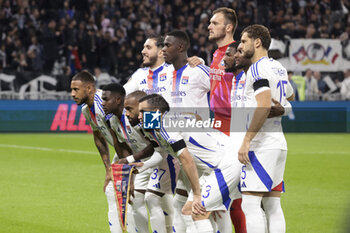 2024-10-24 - Team OL poses before the UEFA Europa League, League phase, matchday 3 football match between Olympique Lyonnais (Lyon) and Besiktas JK on 24 October 2024 at Groupama stadium in Decines-Charpieu near Lyon, France - FOOTBALL - EUROPA LEAGUE - LYON V BESIKTAS - UEFA EUROPA LEAGUE - SOCCER