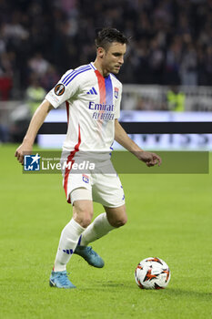 2024-10-24 - Nicolas Tagliafico of Lyon during the UEFA Europa League, League phase, matchday 3 football match between Olympique Lyonnais (Lyon) and Besiktas JK on 24 October 2024 at Groupama stadium in Decines-Charpieu near Lyon, France - FOOTBALL - EUROPA LEAGUE - LYON V BESIKTAS - UEFA EUROPA LEAGUE - SOCCER