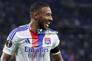 2024-10-24 - Corentin Tolisso of Lyon celebrates a goal for Lyon - a goal ultimately cancelled - during the UEFA Europa League, League phase, matchday 3 football match between Olympique Lyonnais (Lyon) and Besiktas JK on 24 October 2024 at Groupama stadium in Decines-Charpieu near Lyon, France - FOOTBALL - EUROPA LEAGUE - LYON V BESIKTAS - UEFA EUROPA LEAGUE - SOCCER