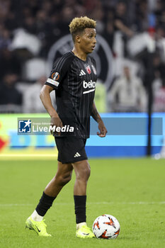 2024-10-24 - Gedson Fernandes of Besiktas during the UEFA Europa League, League phase, matchday 3 football match between Olympique Lyonnais (Lyon) and Besiktas JK on 24 October 2024 at Groupama stadium in Decines-Charpieu near Lyon, France - FOOTBALL - EUROPA LEAGUE - LYON V BESIKTAS - UEFA EUROPA LEAGUE - SOCCER