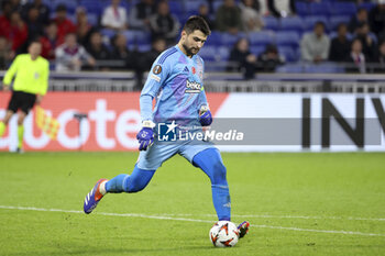 2024-10-24 - Besiktas goalkeeper Ersin Destanoglu during the UEFA Europa League, League phase, matchday 3 football match between Olympique Lyonnais (Lyon) and Besiktas JK on 24 October 2024 at Groupama stadium in Decines-Charpieu near Lyon, France - FOOTBALL - EUROPA LEAGUE - LYON V BESIKTAS - UEFA EUROPA LEAGUE - SOCCER