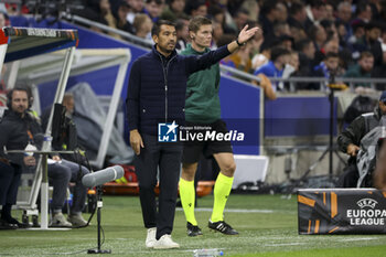 2024-10-24 - Coach of Besiktas Giovanni van Bronckhorst during the UEFA Europa League, League phase, matchday 3 football match between Olympique Lyonnais (Lyon) and Besiktas JK on 24 October 2024 at Groupama stadium in Decines-Charpieu near Lyon, France - FOOTBALL - EUROPA LEAGUE - LYON V BESIKTAS - UEFA EUROPA LEAGUE - SOCCER