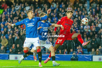 2024-10-24 - Alexandru Musi of FC Steaua Bucharest during the UEFA Europa League, League phase, Matchday 3 football match between Rangers and Steaua Bucharest on 24 October 2024 at Ibrox in Glasgow, Scotland - FOOTBALL - EUROPA LEAGUE - RANGERS V FCSB - UEFA EUROPA LEAGUE - SOCCER