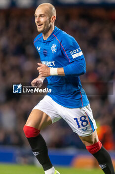 2024-10-24 - Vaclav Cerny of Rangers FC celebrates his goal 2-0 during the UEFA Europa League, League phase, Matchday 3 football match between Rangers and Steaua Bucharest on 24 October 2024 at Ibrox in Glasgow, Scotland - FOOTBALL - EUROPA LEAGUE - RANGERS V FCSB - UEFA EUROPA LEAGUE - SOCCER