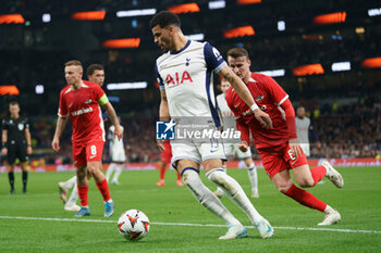 2024-10-24 - Dominic Solanke of Tottenham Hotspur during the UEFA Europa League, League phase, Matchday 3 football match between Tottenham Hotspur and AZ Alkmaar on 24 October 2024 at the Tottenham Hotspur Stadium in London, England - FOOTBALL - EUROPA LEAGUE - TOTTENHAM V AZ ALKMAAR - UEFA EUROPA LEAGUE - SOCCER