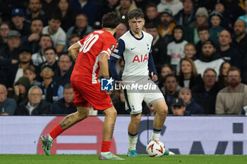 2024-10-24 - Mikey Moore of Tottenham Hotspur during the UEFA Europa League, League phase, Matchday 3 football match between Tottenham Hotspur and AZ Alkmaar on 24 October 2024 at the Tottenham Hotspur Stadium in London, England - FOOTBALL - EUROPA LEAGUE - TOTTENHAM V AZ ALKMAAR - UEFA EUROPA LEAGUE - SOCCER