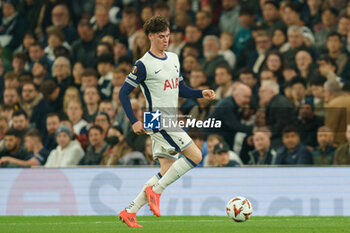 2024-10-24 - Archie Gray of Tottenham Hotspur during the UEFA Europa League, League phase, Matchday 3 football match between Tottenham Hotspur and AZ Alkmaar on 24 October 2024 at the Tottenham Hotspur Stadium in London, England - FOOTBALL - EUROPA LEAGUE - TOTTENHAM V AZ ALKMAAR - UEFA EUROPA LEAGUE - SOCCER