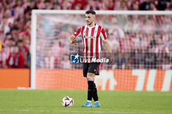 2024-10-24 - Aitor Paredes of Athletic Club during the UEFA Europa League, League phase, Matchday 3 football match between Athletic Club and SK Slavia Praha on October 24, 2024 at San Mames in Bilbao, Spain - FOOTBALL - EUROPA LEAGUE - ATHLETIC CLUB V SLAVIA PRAHA - UEFA EUROPA LEAGUE - SOCCER