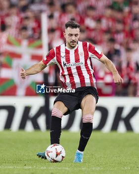 2024-10-24 - Aitor Paredes of Athletic Club during the UEFA Europa League, League phase, Matchday 3 football match between Athletic Club and SK Slavia Praha on October 24, 2024 at San Mames in Bilbao, Spain - FOOTBALL - EUROPA LEAGUE - ATHLETIC CLUB V SLAVIA PRAHA - UEFA EUROPA LEAGUE - SOCCER